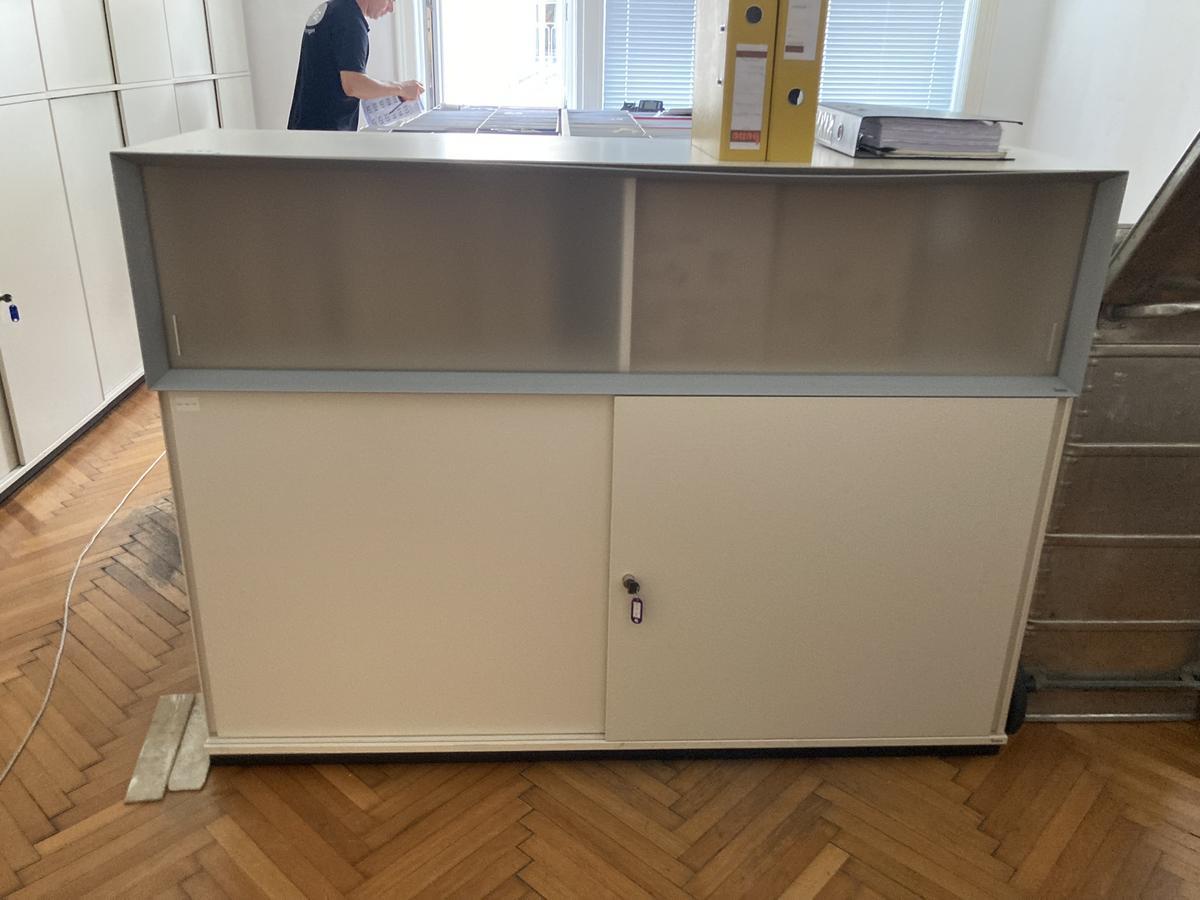 Bene Aktenschrank 160 cm 2 OH inkl. mit Aufsatzschrank mit Schiebetür